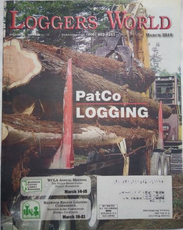 Log Trucker Logging Truck Loggers World Magazine P&D PatCo Logging Mar 2015