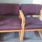 Guest Chair Oak Purple Waiting Room Chairs Conference Office Set of 5 Barber