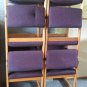 Guest Chair Oak Purple Waiting Room Chairs Conference Office Set of 5 Barber