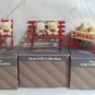Lot of 3 Avon Teddy Bear Ornaments Collection 1 on Bench 1 in Wagon 1 in Chair