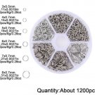 1200pcs Open Jump Rings Jewelry Making Keychains & Necklace Repair (Platinum) #4