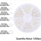 1200pcs Open Jump Rings Jewelry Making Keychains & Necklace Repair (Sliver) #2