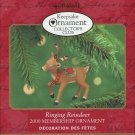 Ringing Reindeer 2000 Collectors Club Membership Ornament KOC Bells