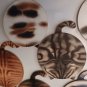 Kitty Cat Round Shaped Wood Coasters Set 8 Cute Cats Tabby Calico Orange Tiger