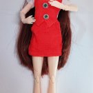 Red Stewardess Dress 11.5inch Fashion Doll Matching Cap Dolls Uniform sexy