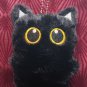 Super Cute Black Cat Plush Toy Doll Small Backpack Charm Pillow Cushion Dangle