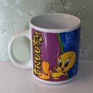 1998 Vintage Looney Tunes Tweety Bird Coffee Tea Mug Blue Warner Bros Salton 1998 Vintage Looney Tunes Tweety Bird Coffee Tea Mug Blue Warner Bros Salton