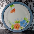 Pretty flowered plate no maker marks 7 1/2" Dia Made in Japan plates unknown