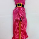 Slinky Hot Pink Dress 11.5inch Fashion Doll Long Sexy Evening Party Gown Belted