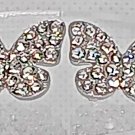 Silvery Color Butterfly Pierced Earrings Gifts Studs pierce earring 10052024
