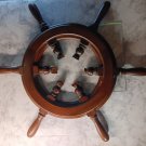 SETH THOMAS SHIP'S WHEEL WOOD Frame for Wall Clock No Face or Movements Damage