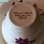 Royal Ascot Bone China Purple Clematis Teacup & Saucer Set England Tea Cup