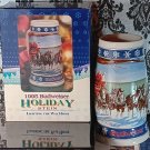Budweiser Beer Mug Stein 1995 Clydesdale Brew Lighting The Way Home Holiday IOB