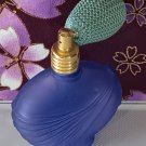 Frosted Blue Glass Perfume Bottle with Atomizer 3” Brand New No box or tags