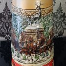 1987 Budweiser Holiday Beer Stein Mug Clydesdale "C" Series Anheuser-Busch  ᓚᘏᗢ
