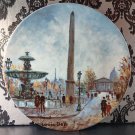 Porcelaine De Limoges Collectors Plate - LA PLACE DE LA CONCORDE by Louis Dall