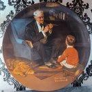 Knowles Collector's Plate The Tycoon by Norman Rockwell Sixth in Collection 1982