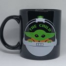 Star Wars Mandalorian Grogu Baby Yoda The Child -14 oz Black Coffee Tea Mug Cup