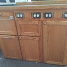 Barbershop Backbar Custom Made Slightly used barber