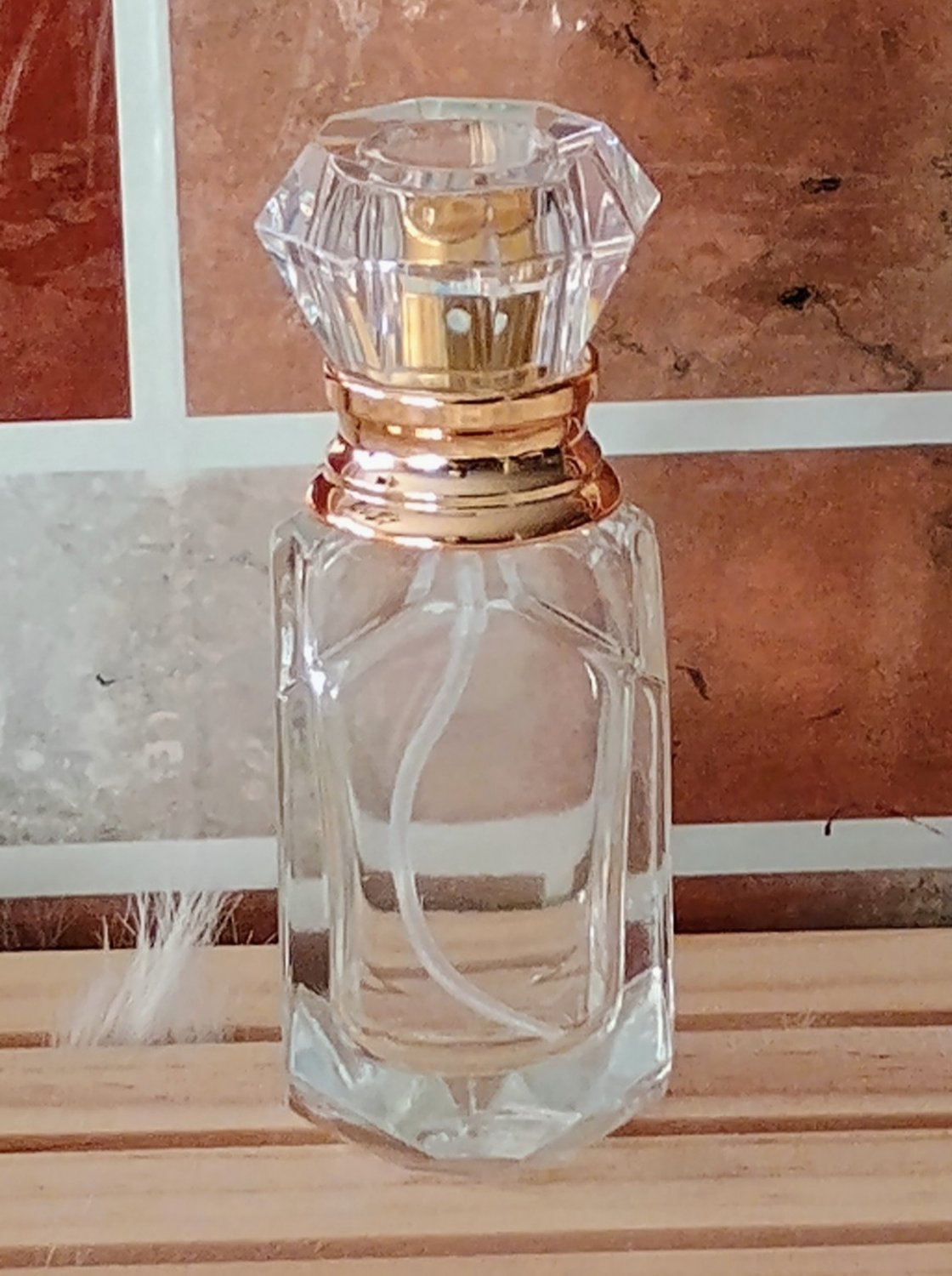 1.01oz Clear Perfume Spray Bottle High-End Glass Atomizer Elegant