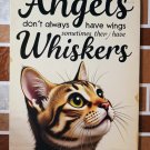 A Metal Wall Art Cat Angels Whiskers Remembrance Quote Home Decor Gift Tin Sign A Metal Wall Art Cat Angels Whiskers Remembrance Quote Home Decor Gift Tin Sign