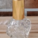 Rose Art Clear Refillable Perfume Atomizer Long Spray Clear Bottle Gold Cap