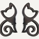 Cute Black Cat Shaped Stud Stainless Steel Pet Cat Stud Earrings pierce earring Cute Black Cat Shaped Stud Stainless Steel Pet Cat Stud Earrings pierce earring