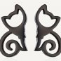 Cute Black Cat Shaped Stud Stainless Steel Pet Cat Stud Earrings pierce earring