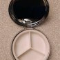 Musical Note Decorative Metal Pill Box Small Round Medicine Organizer Purse