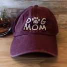 Burgundy DOG MOM Baseball Cap New Adjustable No Tags Kitty Hat New