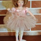 1991 Avon Porcelain Doll Childhood Dreams Ballet Ballerina 9"with Stand Recital