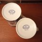 2 Royal Cuthbertson Blue Willow Pattern Coffee Mug Cup White & Blue 12oz Nice!