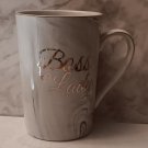 Boss Lady Gray Marble Coffee Mug 14oz Gold Letters Trim Ceramic Tea Mother's Day Boss Lady Gray Marble Coffee Mug 14oz Gold Letters Trim Ceramic Tea Mother's Day