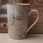 Boss Lady Gray Marble Coffee Mug 14oz Gold Letters Trim Ceramic Tea Mother's Day