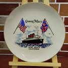 1968 Queen Mary Ship Collectors Plate Long Beach California 6" Japan Papel