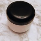 22 Pack 8 oz Solid White Plastic Jars with Black Screw-on Lids Makeup Creams