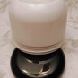 22 Pack 8 oz Solid White Plastic Jars with Black Screw-on Lids Makeup Creams