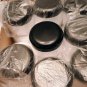 22 Pack 8 oz Solid White Plastic Jars with Black Screw-on Lids Makeup Creams