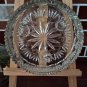 Full Lead Crystal Princess House Three Tapered Candle Holder IOB #830