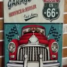 #6 Historic Old Route 66 Vintage Look 8x12 Metal Wall Sign MI IL TX AZ NM OK