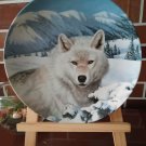 TIMBER GHOST Plate Wild Spirits Thomas Hirata Snowy Mountains Gray Wolf Winter
