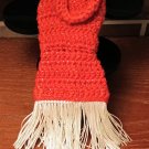 Red Knit Flapper Dress Handmade in Oregon for 11 1/2" Dolls