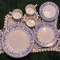 13 Pcs Blue Chintz Farberware Casual Concepts 211 Dishwasher Microwave Dishes