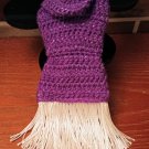Purple Knit Flapper Dress Handmade in Oregon for 11 1/2" Dolls Fringe