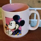 Disney Minnie Mouse Ceramic Coffee Mug Cup Pink Vintage Large Very Nice!