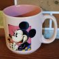 Disney Minnie Mouse Ceramic Coffee Mug Cup Pink Vintage Large Very Nice!