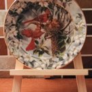Bradex Signs Of Spring A FAMILY FEAST Plate 1994 Red Cardinals Birds