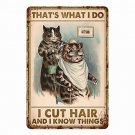 Funny Cat That's What I Do I Cut Hair And I Know Things Barber shop Hair Salon Funny Cat That's What I Do I Cut Hair And I Know Things Barber shop Hair Salon