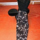 Long Black & Silver Knitted Top Evening Dress Handmade Oregon for 11 1/2" Doll
