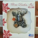 GLORIA DUCHIN INC. Pewter Moose Ornament "November with Birthstone dangle